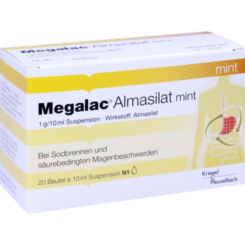 Verpackungsbild(Packshot) von MEGALAC Almasilat mint Suspension
