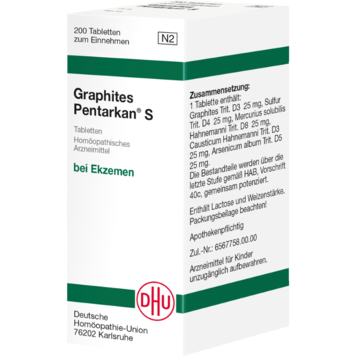 Verpackungsbild(Packshot) von GRAPHITES PENTARKAN S Tabletten