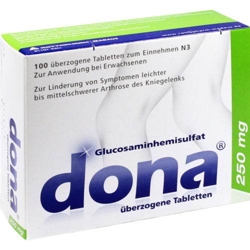 Verpackungsbild(Packshot) von DONA 250 mg überzogene Tabletten