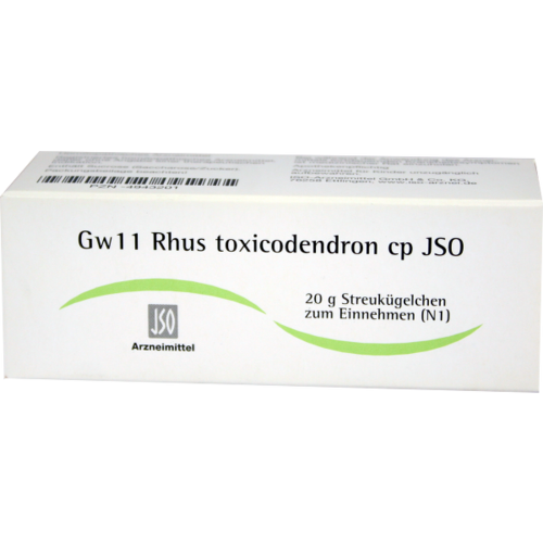 Verpackungsbild(Packshot) von JSO Gw 11 Rhus toxicodendron cp Globuli