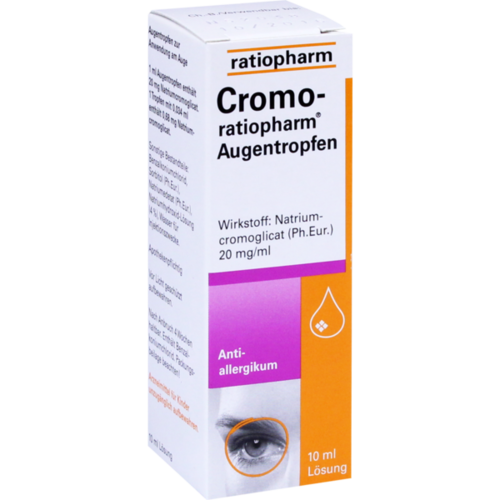 Verpackungsbild(Packshot) von CROMO-RATIOPHARM Augentropfen