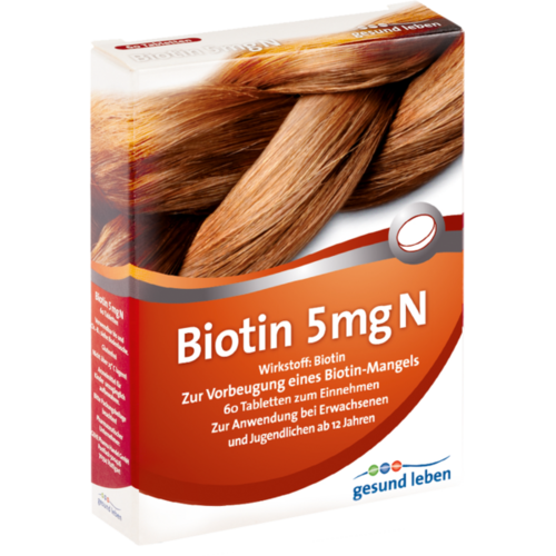 Verpackungsbild(Packshot) von GESUND LEBEN Biotin 5 mg N Tabletten