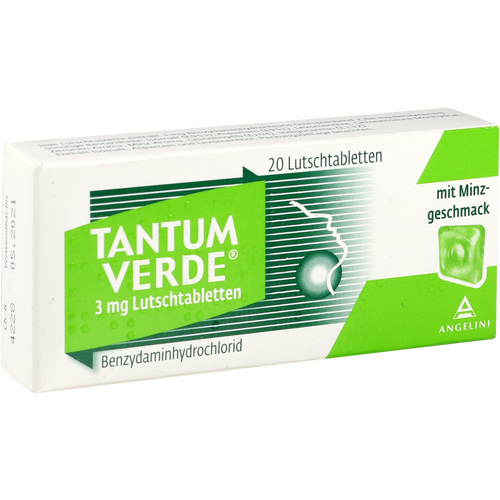 Verpackungsbild(Packshot) von TANTUM VERDE 3 mg Lutschtabl.m.Minzgeschmack
