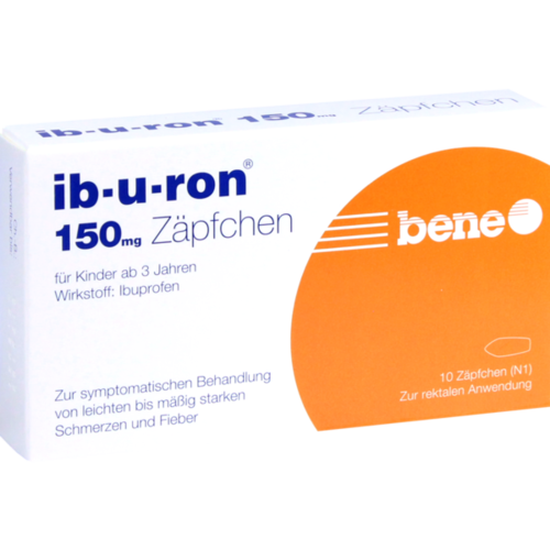 Verpackungsbild(Packshot) von IB-U-RON 150 mg Suppositorien