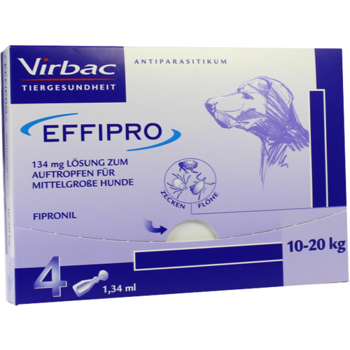 Verpackungsbild(Packshot) von EFFIPRO 134 mg Pip.Lsg.z.Auftropf.f.mittelgr.Hund