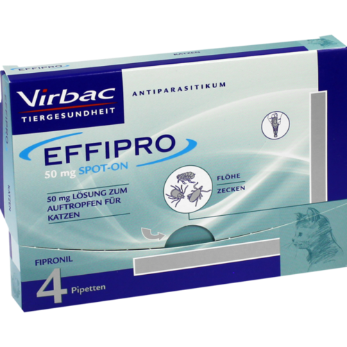 Verpackungsbild(Packshot) von EFFIPRO 50 mg Lösung z.Auftropfen f.Katzen