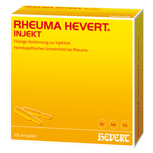 Verpackungsbild(Packshot) von RHEUMA HEVERT injekt Ampullen