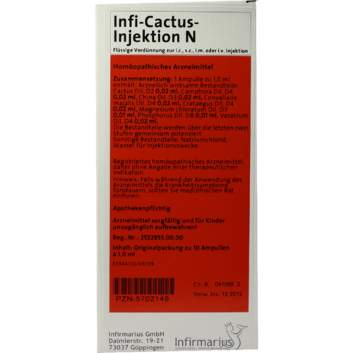 Verpackungsbild(Packshot) von INFI CACTUS Injektion N