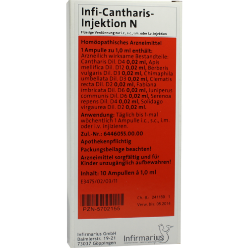 Verpackungsbild(Packshot) von INFI CANTHARIS Injektion N