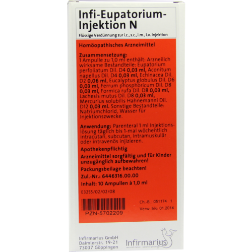 Verpackungsbild(Packshot) von INFI EUPATORIUM Injektion N
