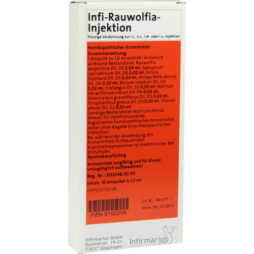Verpackungsbild(Packshot) von INFI RAUWOLFIA Injektion