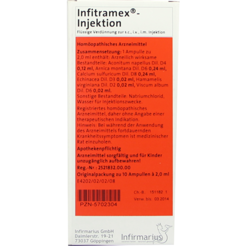 Verpackungsbild(Packshot) von INFITRAMEX Injektion