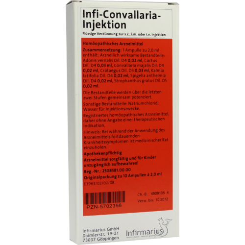 Verpackungsbild(Packshot) von INFI CONVALLARIA Injektion