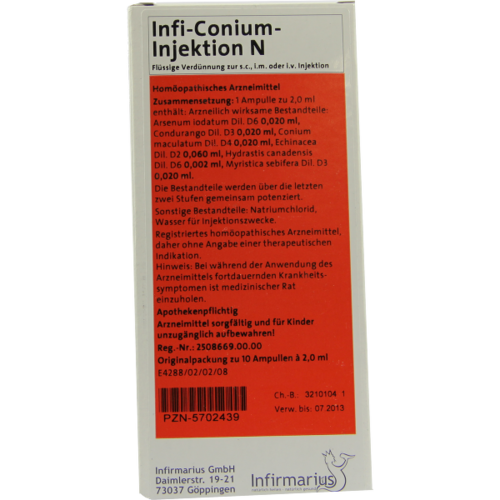 Verpackungsbild(Packshot) von INFI CONIUM Injektion N