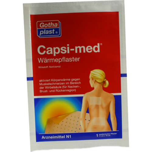 Verpackungsbild(Packshot) von CAPSI-MED Wärmepflaster 11x18 cm