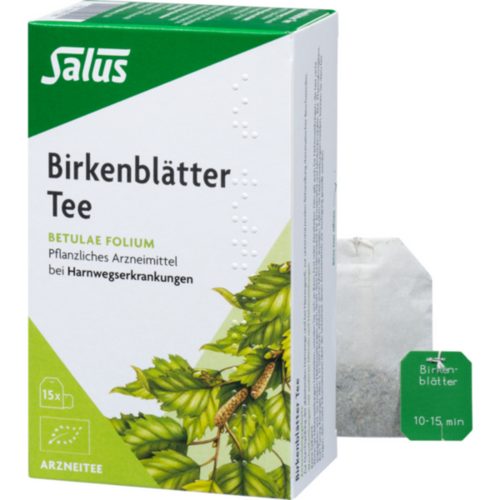 Verpackungsbild(Packshot) von BIRKENBLÄTTER Arzneitee Betulae folium Bio Salus