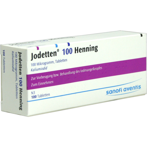 Verpackungsbild(Packshot) von JODETTEN 100 Henning Tabletten