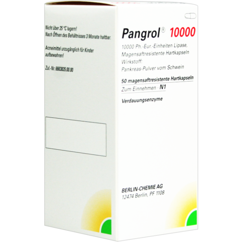 Verpackungsbild(Packshot) von PANGROL 10.000 Hartkps.m.magensaftr.überz.Pell.