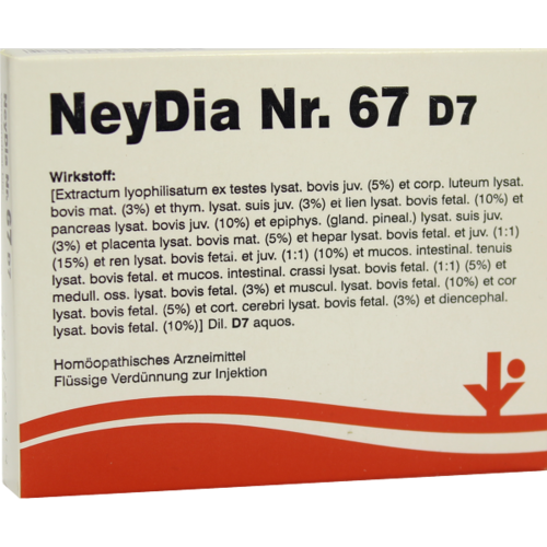 Verpackungsbild(Packshot) von NEYDIA Nr.67 D 7 Ampullen