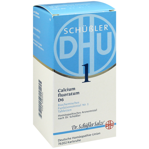 Verpackungsbild(Packshot) von BIOCHEMIE DHU 1 Calcium fluoratum D 6 Tabletten
