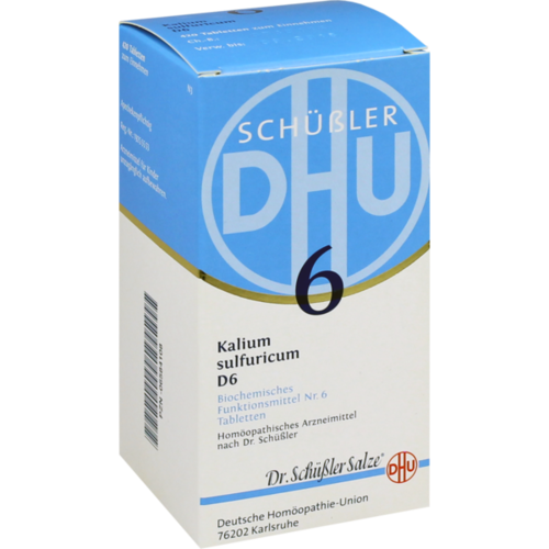 Verpackungsbild(Packshot) von BIOCHEMIE DHU 6 Kalium sulfuricum D 6 Tabletten