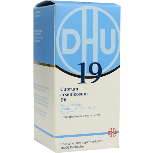 Verpackungsbild(Packshot) von BIOCHEMIE DHU 19 Cuprum arsenicosum D 6 Tabletten