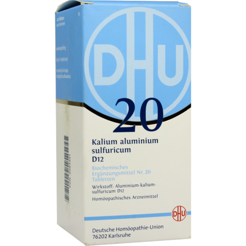 Verpackungsbild(Packshot) von BIOCHEMIE DHU 20 Kalium alum.sulfur.D 12 Tabletten