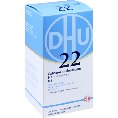 Verpackungsbild(Packshot) von BIOCHEMIE DHU 22 Calcium carbonicum D 6 Tabletten