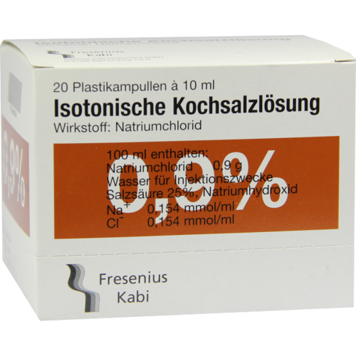 Verpackungsbild(Packshot) von KOCHSALZLÖSUNG 0,9% Pl.Fresenius Injektionslsg.
