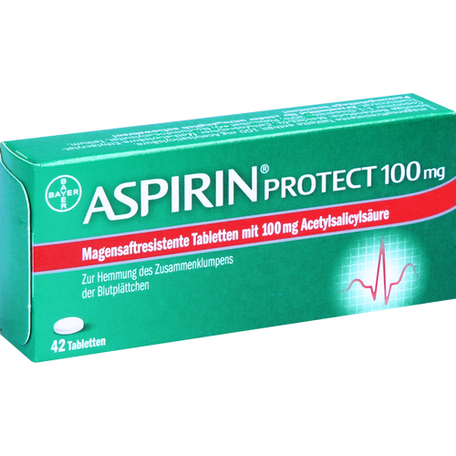 Verpackungsbild(Packshot) von ASPIRIN Protect 100 mg magensaftres.Tabletten
