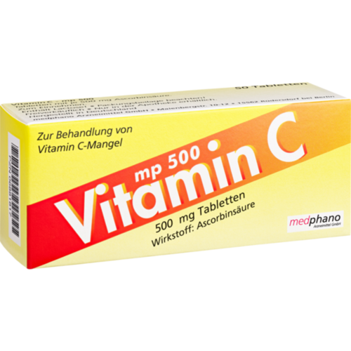 Verpackungsbild(Packshot) von VITAMIN C MP 500 Tabletten