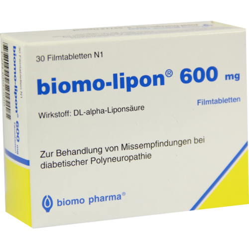 Verpackungsbild(Packshot) von BIOMO-lipon 600 mg Filmtabletten