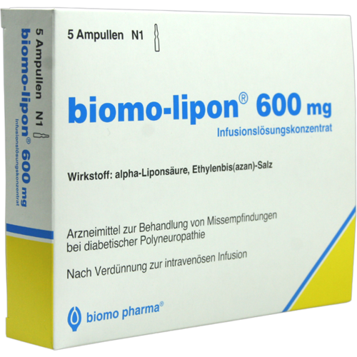 Verpackungsbild(Packshot) von BIOMO-lipon 600 mg Ampullen