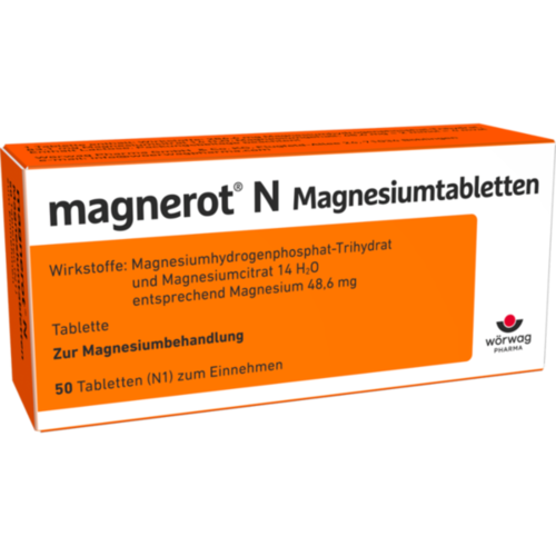 Verpackungsbild(Packshot) von MAGNEROT N Magnesiumtabletten