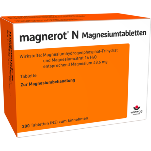 Verpackungsbild(Packshot) von MAGNEROT N Magnesiumtabletten