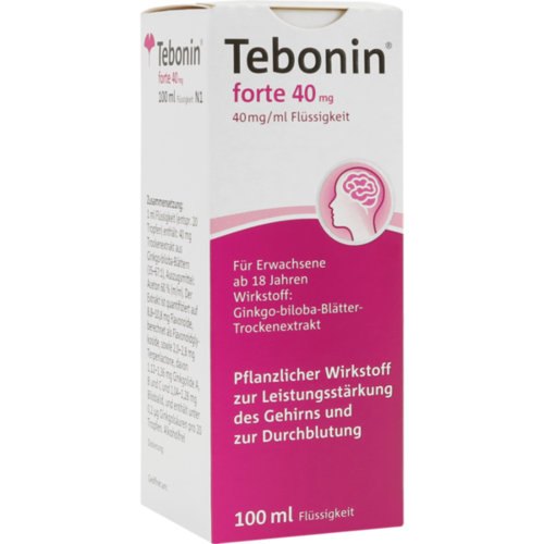 Verpackungsbild(Packshot) von TEBONIN forte 40 mg Lösung