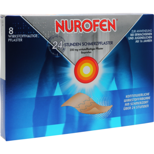 Verpackungsbild(Packshot) von NUROFEN 24-Stunden Schmerzpflaster 200 mg