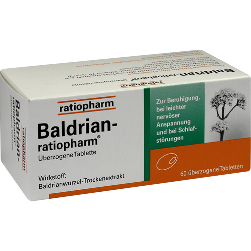 Verpackungsbild(Packshot) von BALDRIAN-RATIOPHARM überzogene Tabletten