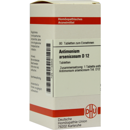 Verpackungsbild(Packshot) von ANTIMONIUM ARSENICOSUM D 12 Tabletten
