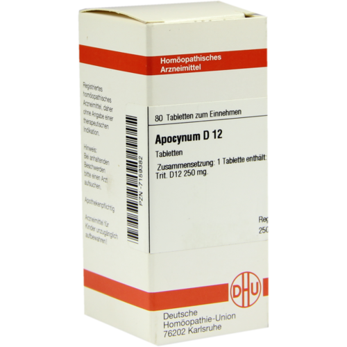 Verpackungsbild(Packshot) von APOCYNUM D 12 Tabletten