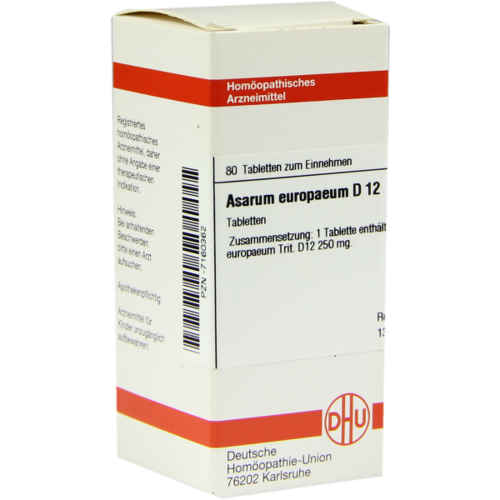 Verpackungsbild(Packshot) von ASARUM EUROPAEUM D 12 Tabletten
