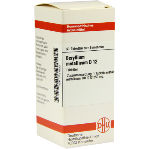 Verpackungsbild(Packshot) von BERYLLIUM METALLICUM D 12 Tabletten