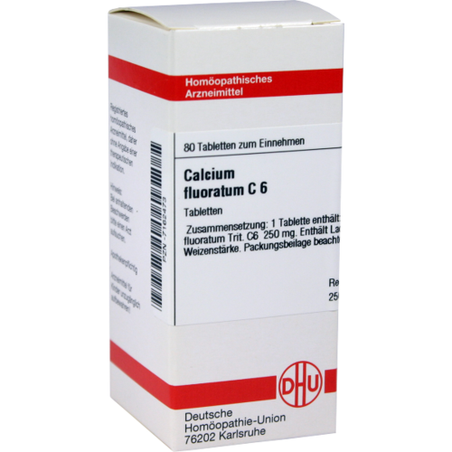 Verpackungsbild(Packshot) von CALCIUM FLUORATUM C 6 Tabletten