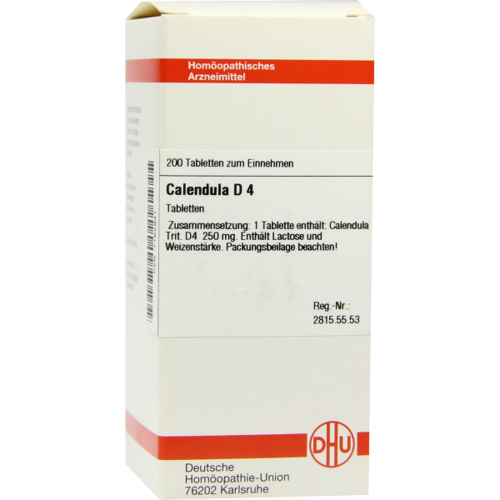 Verpackungsbild(Packshot) von CALENDULA D 4 Tabletten