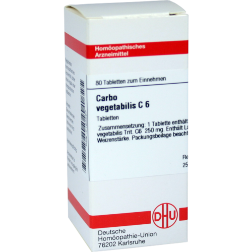 Verpackungsbild(Packshot) von CARBO VEGETABILIS C 6 Tabletten