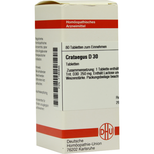 Verpackungsbild(Packshot) von CRATAEGUS D 30 Tabletten