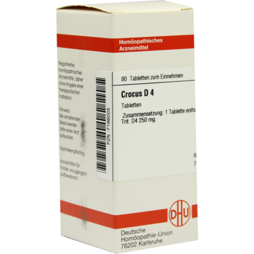 Verpackungsbild(Packshot) von CROCUS D 4 Tabletten