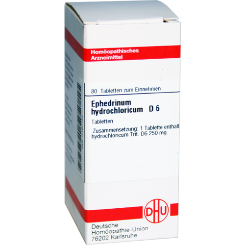 Verpackungsbild(Packshot) von EPHEDRINUM hydrochloricum D 6 Tabletten