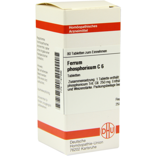Verpackungsbild(Packshot) von FERRUM PHOSPHORICUM C 6 Tabletten