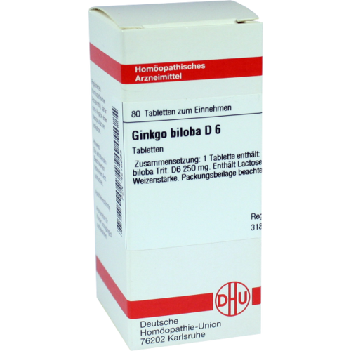 Verpackungsbild(Packshot) von GINKGO BILOBA D 12 Tabletten